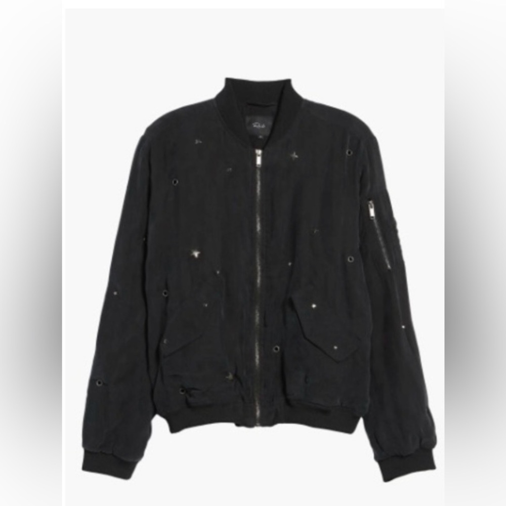 Rails Ace Star Studded Bomber Jacket. Size S - image 1